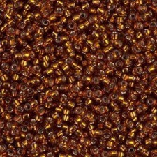 Miyuki rocailles Perlen 11/0 - Silver lined light topaz 11-5L